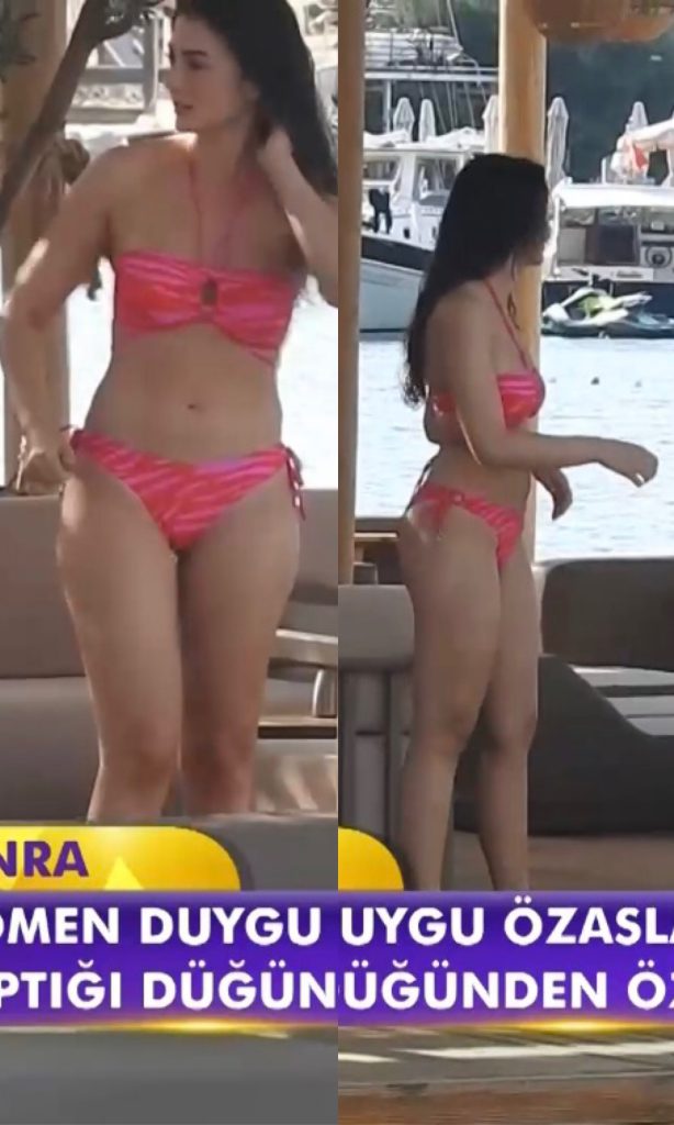 Burcu Özberk depicts fire porn