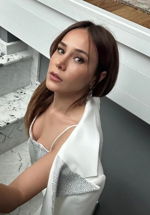 Burçin Terzioğlu poses fuck