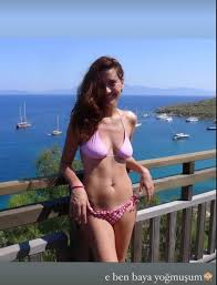 Bergüzar Korel smiles naked