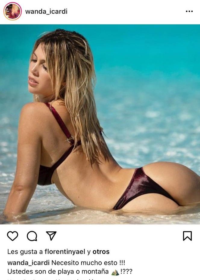 Wanda Nara depicts fire sexy