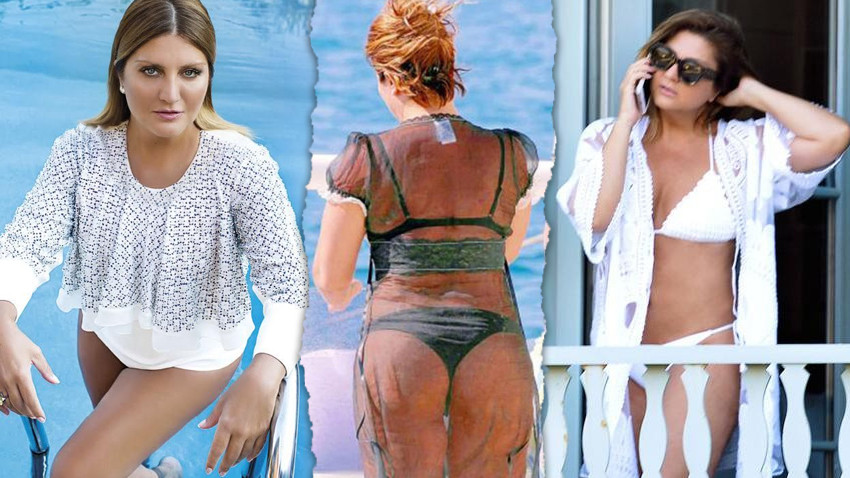 Sibel Can looks bikini 