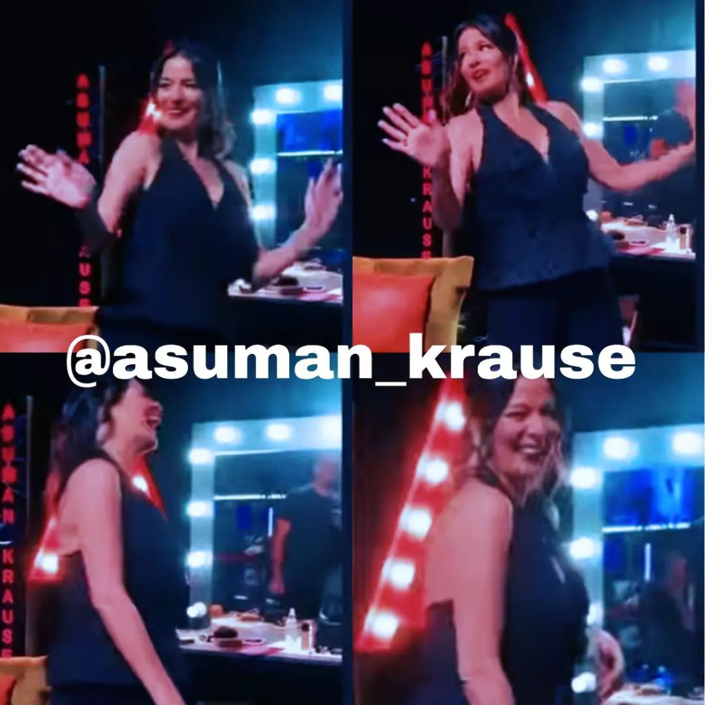 Asuman Krause poses bikini