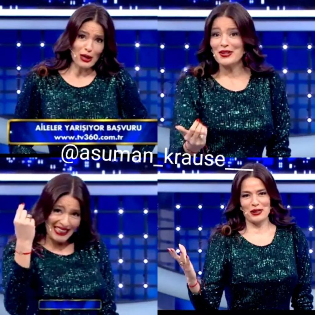 Asuman Krause poses fuck