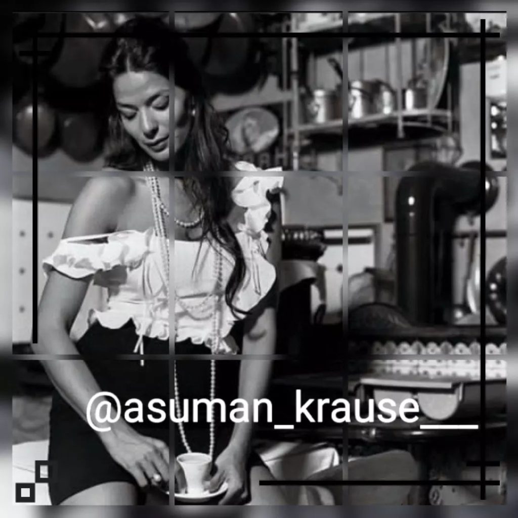 Asuman Krause poses hot xxx