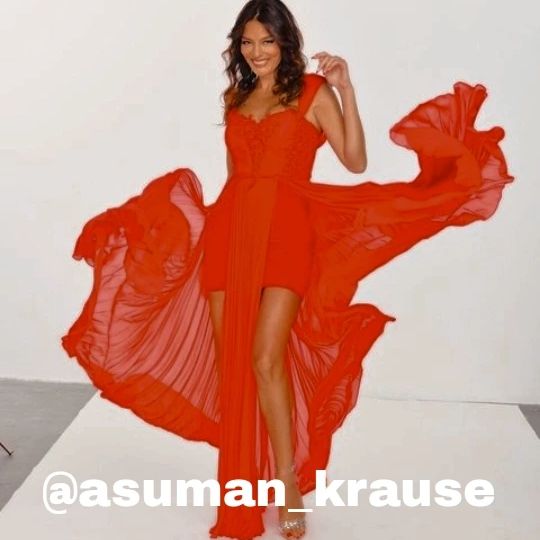 Asuman Krause smiles hot bikini