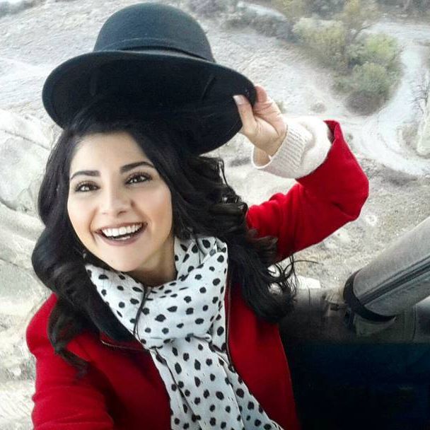 Bahar Candan smiles sexy