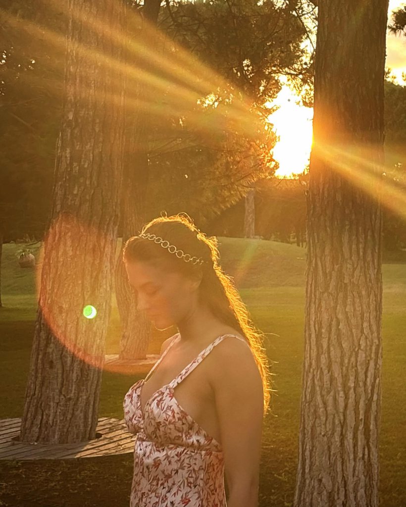 Burcu Özberk depicts fire hot