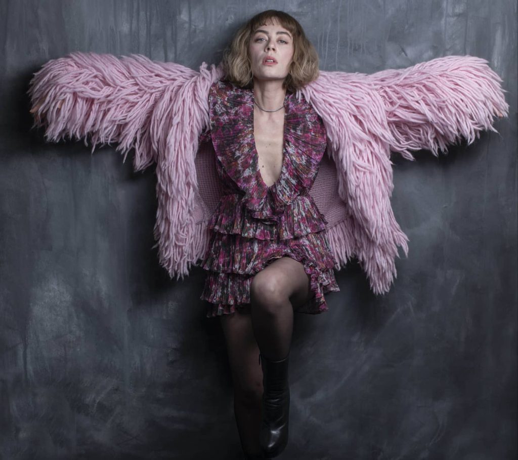 Demet Evgar depicts fire boobs