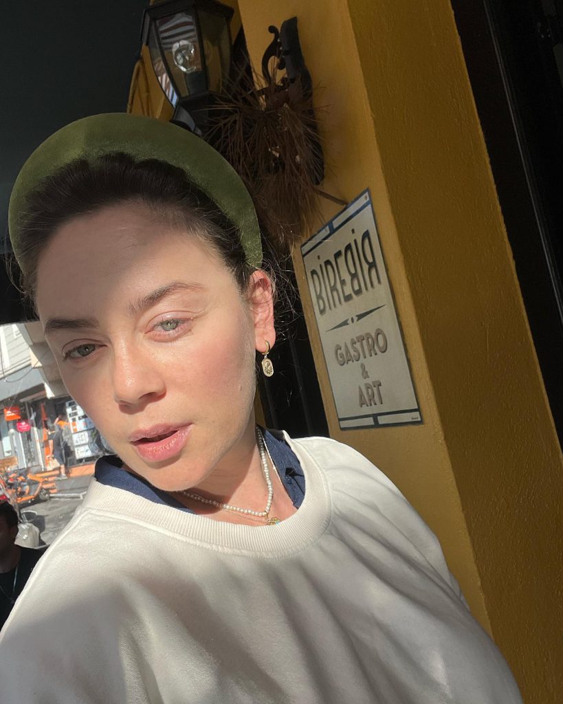 Demet Evgar modeling hot bikini