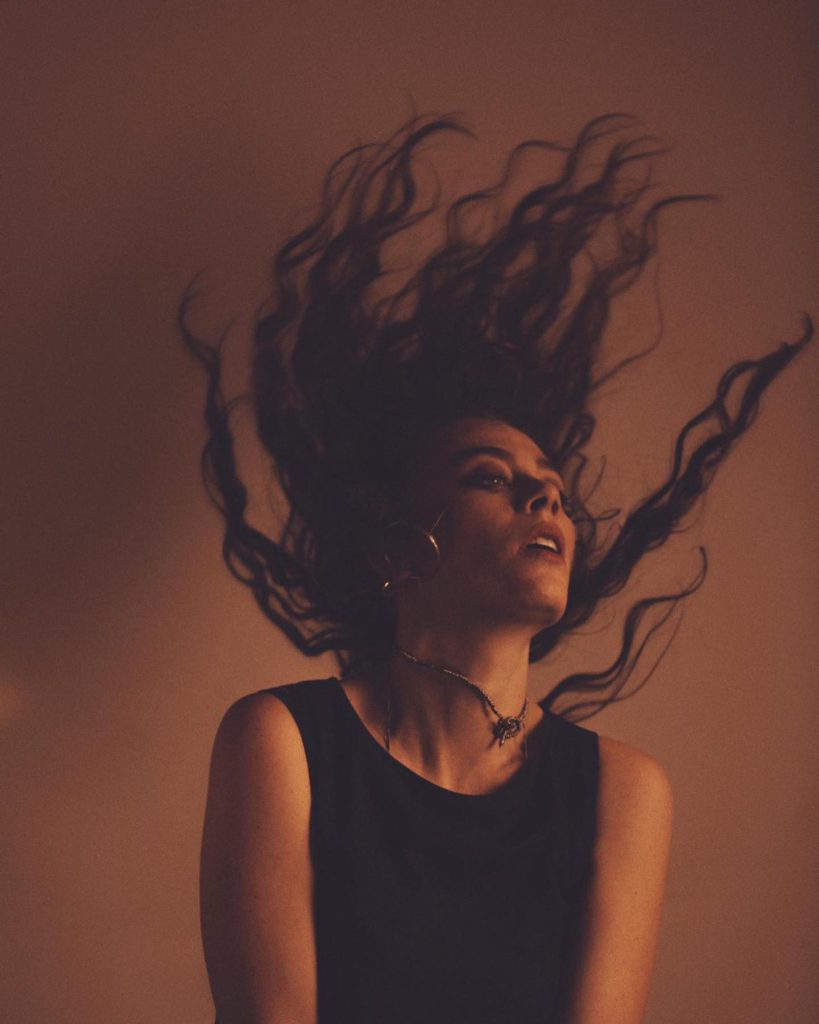 Demet Evgar modeling nude