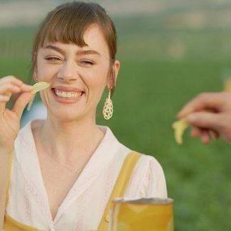 Demet Evgar poses ass