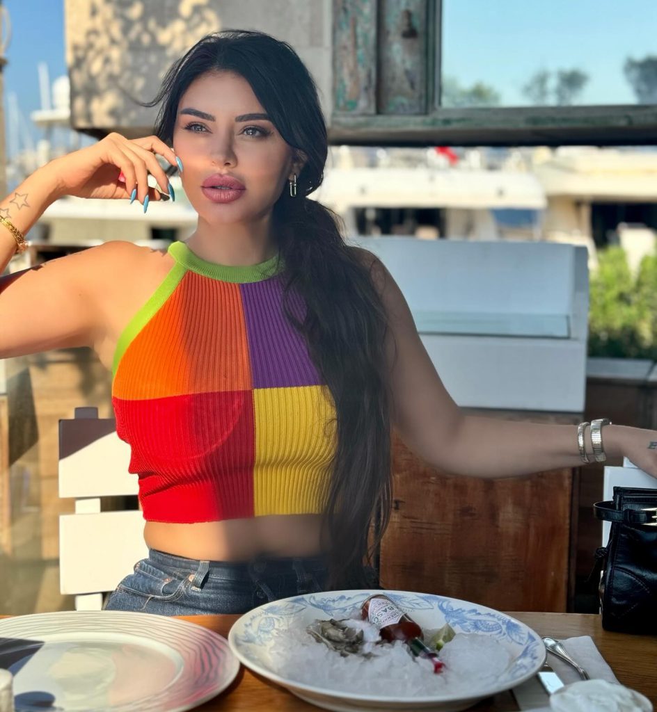 Ebru Polat smiles sexy