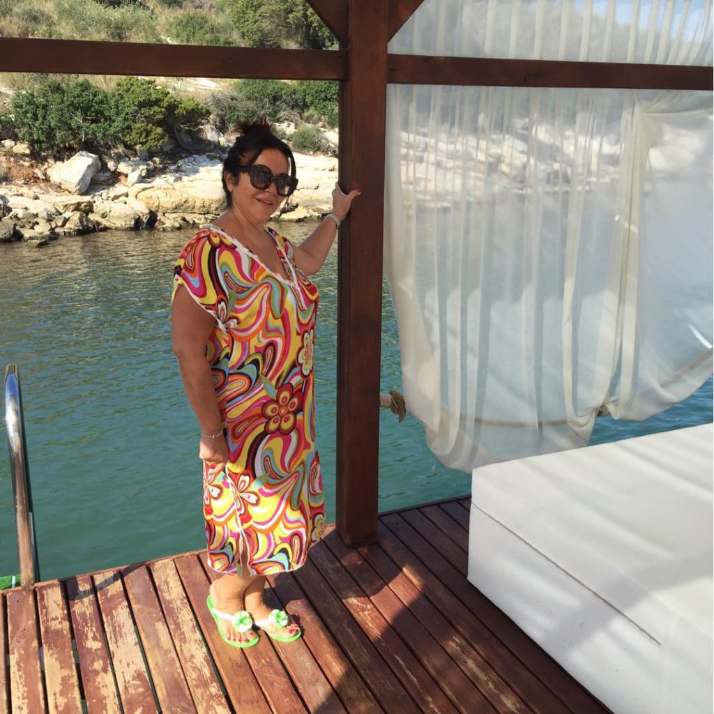 Oya Aydoğan poses hot bikini