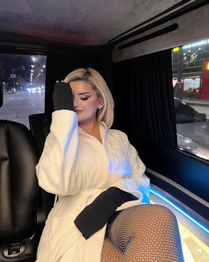 Begüm Polat poses ass