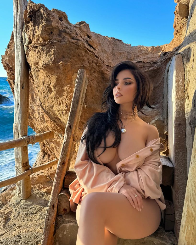 Demi Rose depicts fire ass