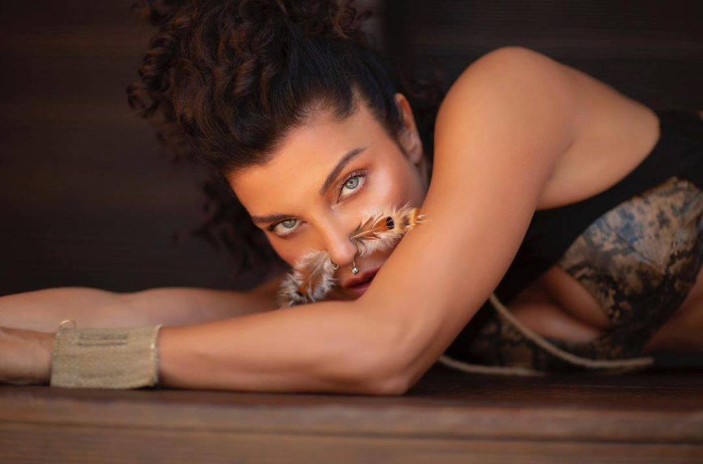 Deniz Akkaya depicts fire porn