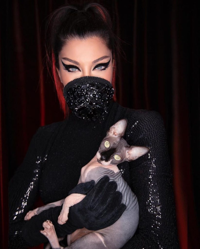 Deniz Akkaya poses bikini