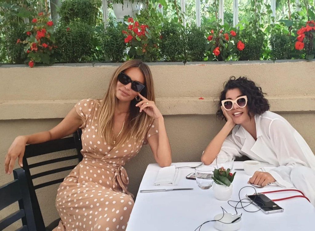 Deniz Akkaya smiles ass