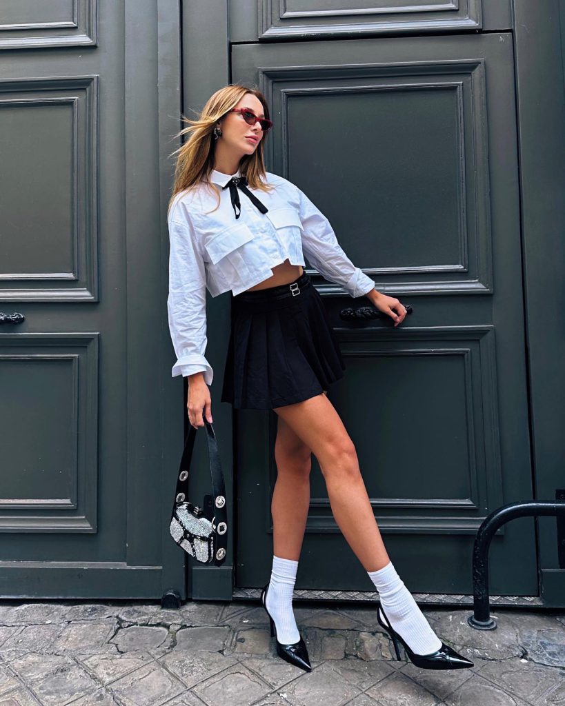 Ecenaz Üçer depicts fire bikini