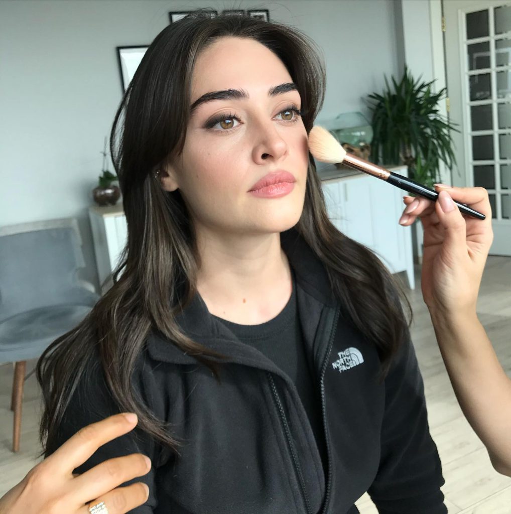 Esra Bilgiç poses ass