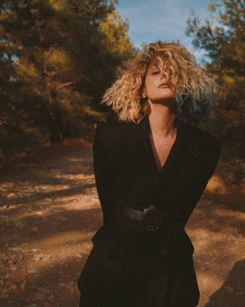 Farah Zeynep Abdullah smiles sexy