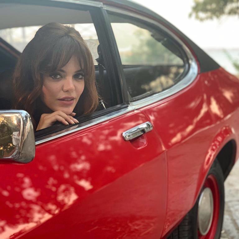 Hilal Altınbilek smiles hot bikini