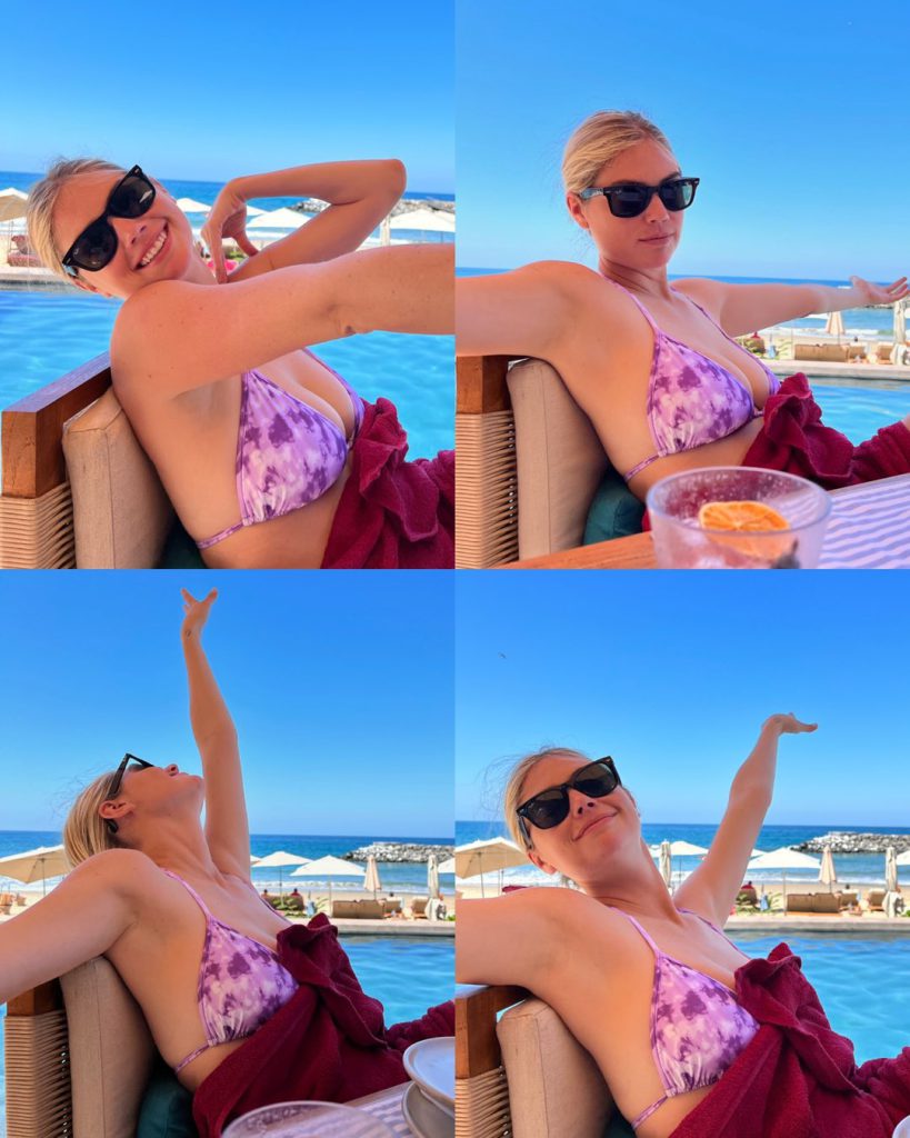 Kate Upton smiles naked